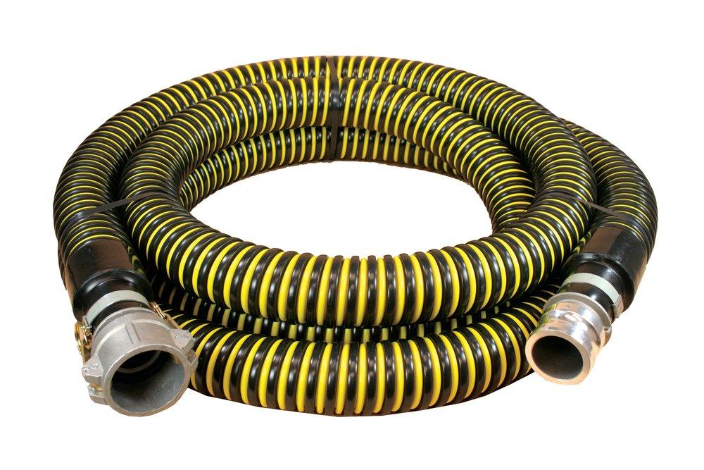 Abbott Rubber Co Inc Black 20 ft. PVC Tubing in Black, Yellow 