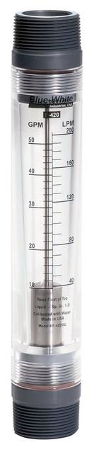 Crystal Clear FNPT Stainless Steel In-Line Flowmeter 