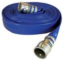 1-1/2 in. x 50 ft. Male Quick Connect x Female Quick Connect Polyester, Polyurethane and Woven Polyester Water Hose in Blue