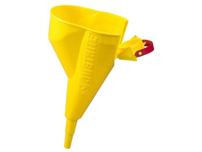 Justrite Yellow Polypropylene Funnel in Yellow 