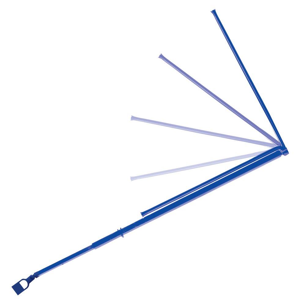 Pollardwater Blue Length Telescoping Gate Key with Swivel Nut and Easy Folding Handle 