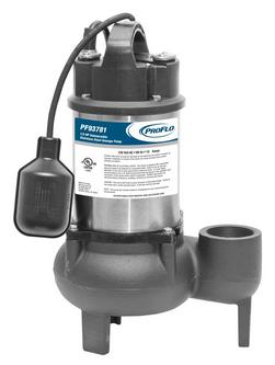 1/2 HP 120V Cast Iron Stainless Steel Tethered Sewage Pump