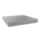 24 in. x 24 in. x 3 in. Plastic Equipment Pad - Grey
