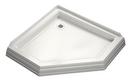 42 in. Neo-angle Shower Base in White