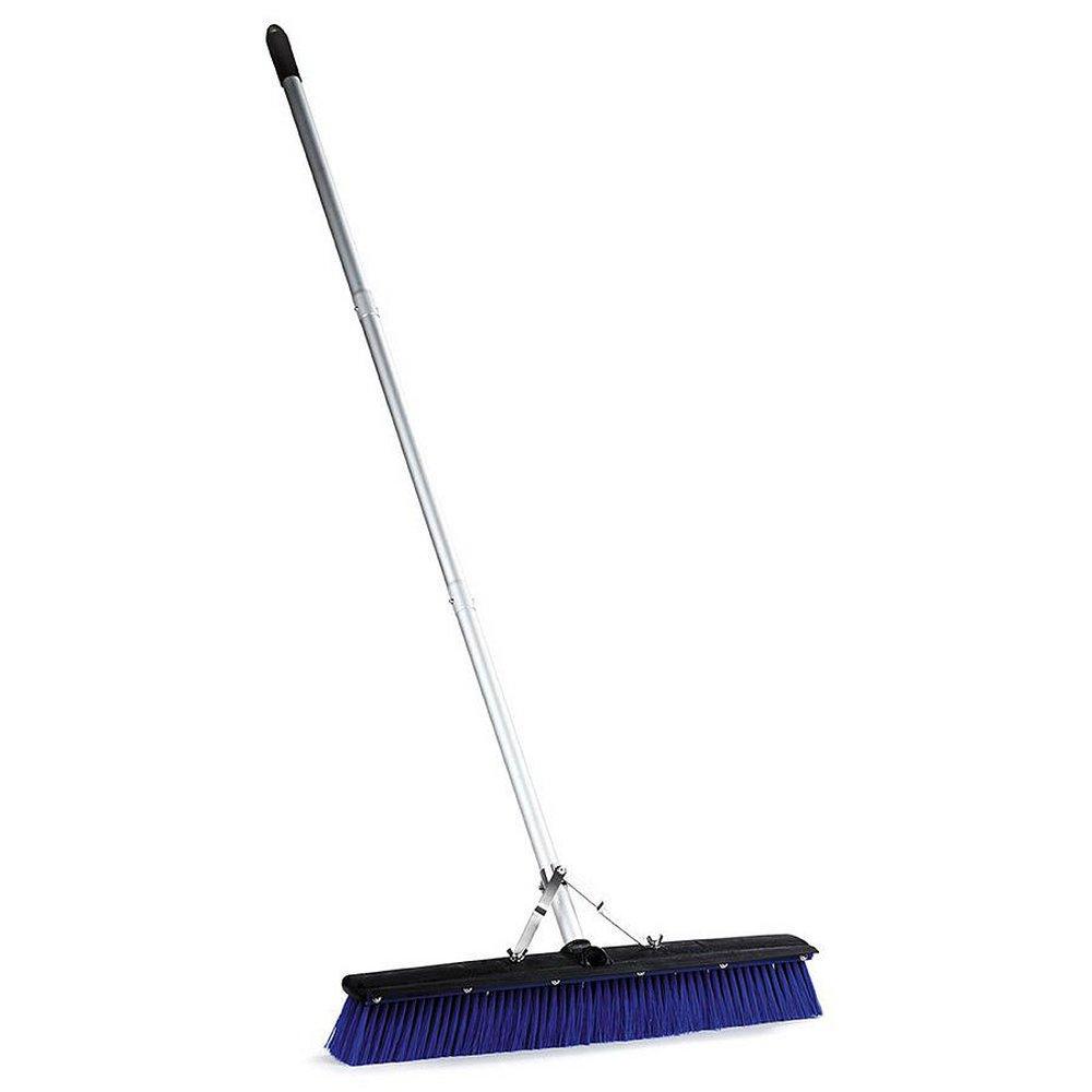 Carlisle Black Plastic Floor Sweep with Squeegee in Blue 