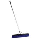 18 in. Plastic Floor Sweep with Squeegee in Blue