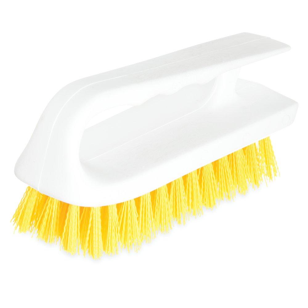 Carlisle Yellow 6 in. Polyester Hand Scrub Brush 