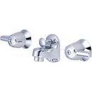 Central Brass Polished Chrome Two Handle Widespread and Wall Mount Bathroom Sink Faucet 
