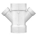 White PVC DWV Double Wye 
