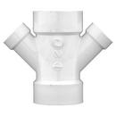 White PVC DWV Double Wye 