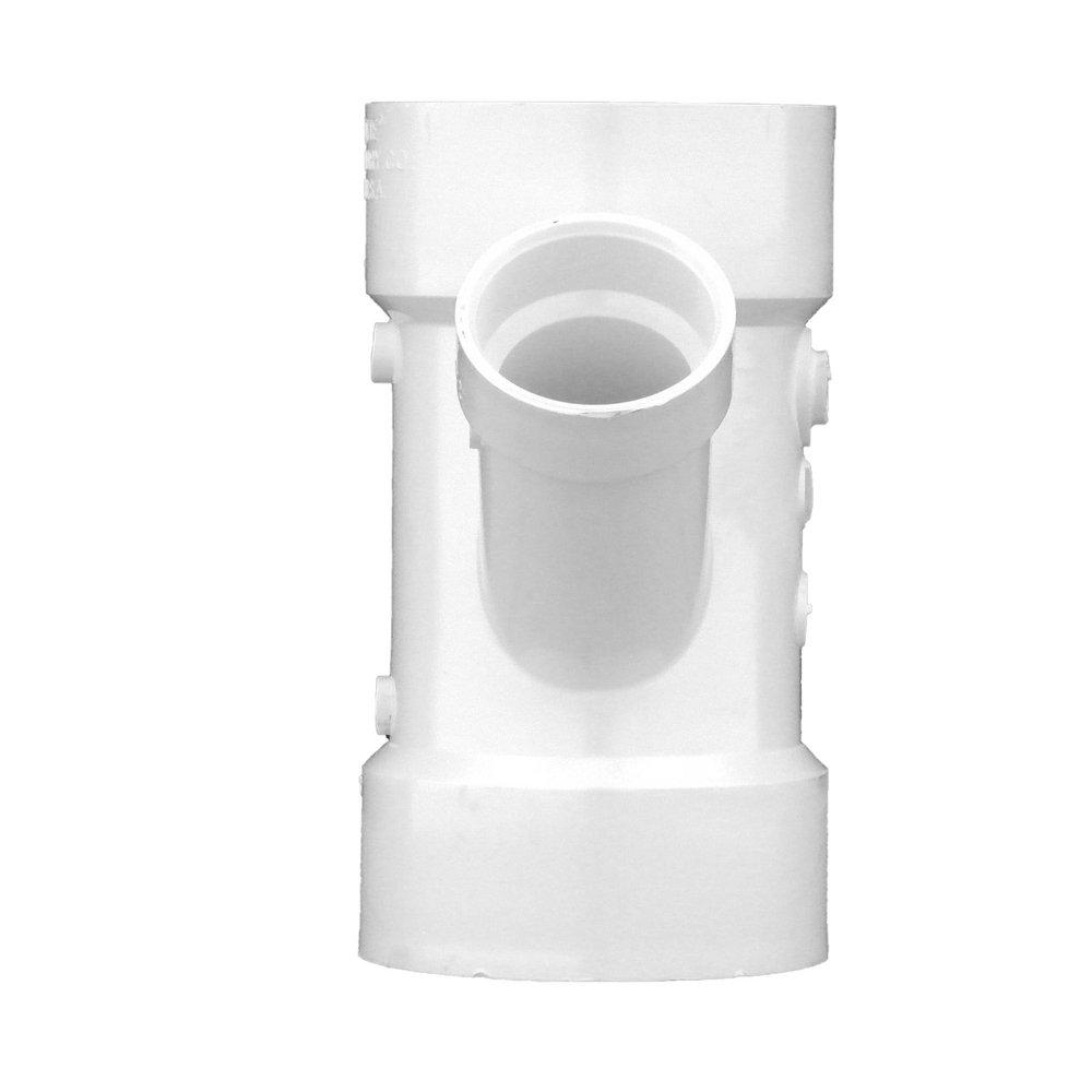 White PVC DWV Double Wye 
