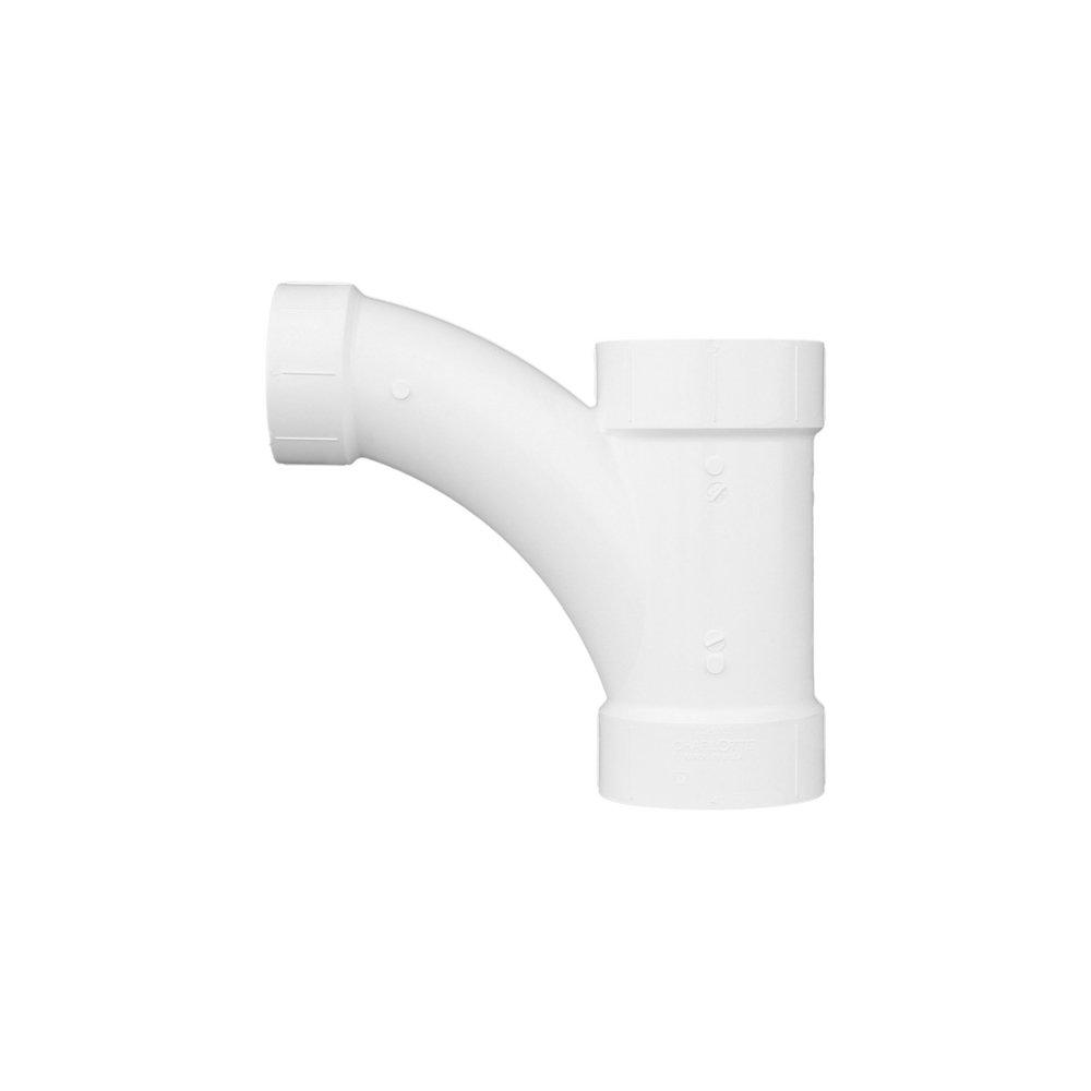 White PVC DWV Combination Wye 