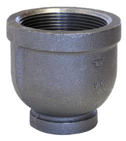 1/2 x 1/4 in. FNPT 150# Reducing Black Malleable Iron Coupling