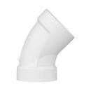 White PVC DWV 45&deg; Elbow 