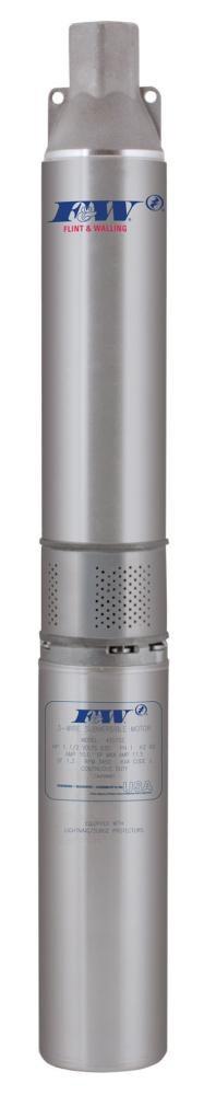 Flint & Walling 1/2 hp 230V 2-Wire Stainless Steel Submersible Pump 