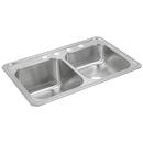 Elkay Brushed Satin 33 x 22 in. Stainless Steel Double Bowl Drop-in Kitchen Sink in Brushed Satin 