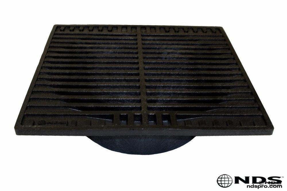 NDS Black Square Grate in Black 
