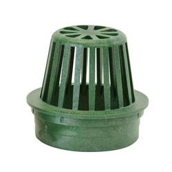 4 in. Atrium Grate for 4 in. Corrugated Pipe Green