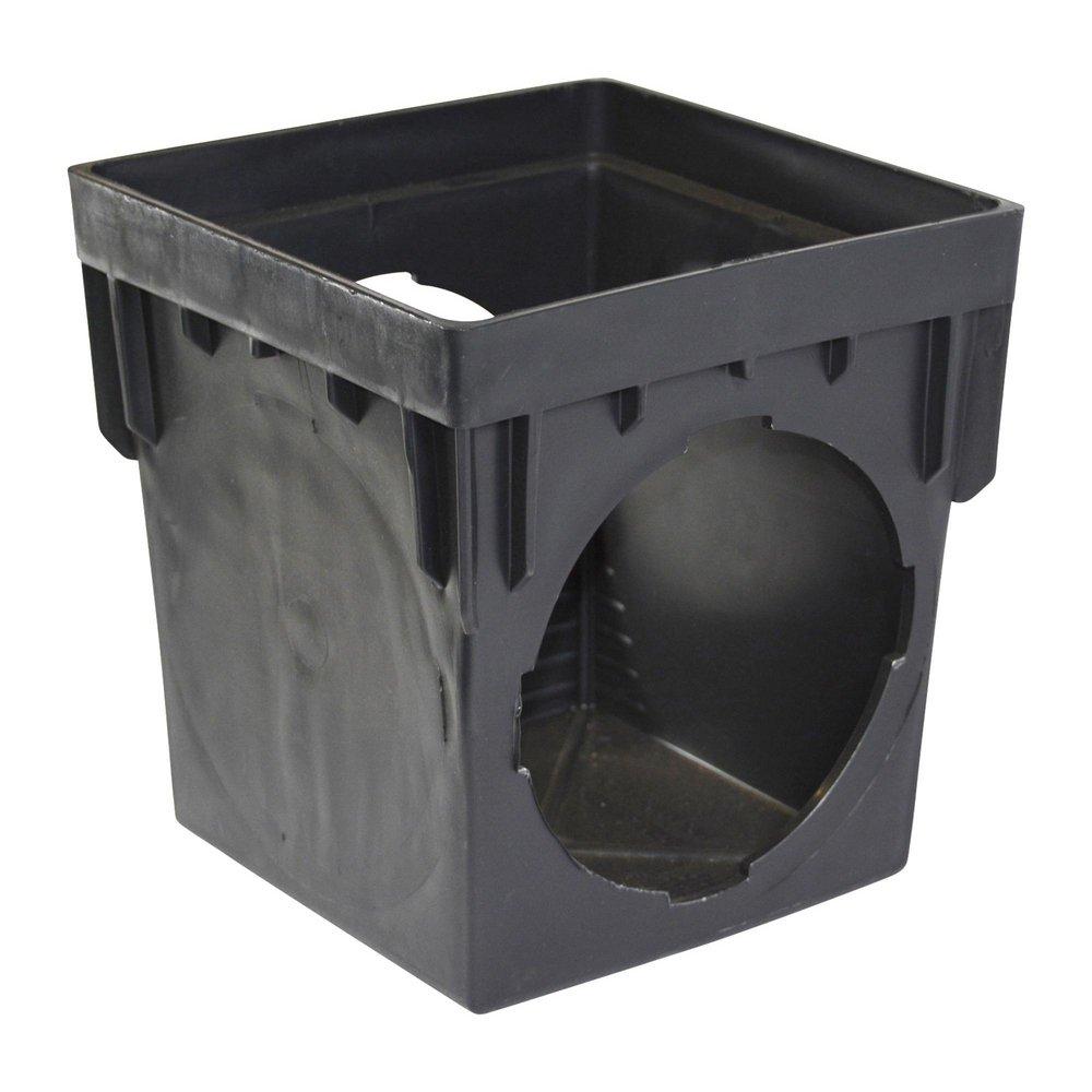 NDS Black Tapered Catch Basin with 2-Outlet 