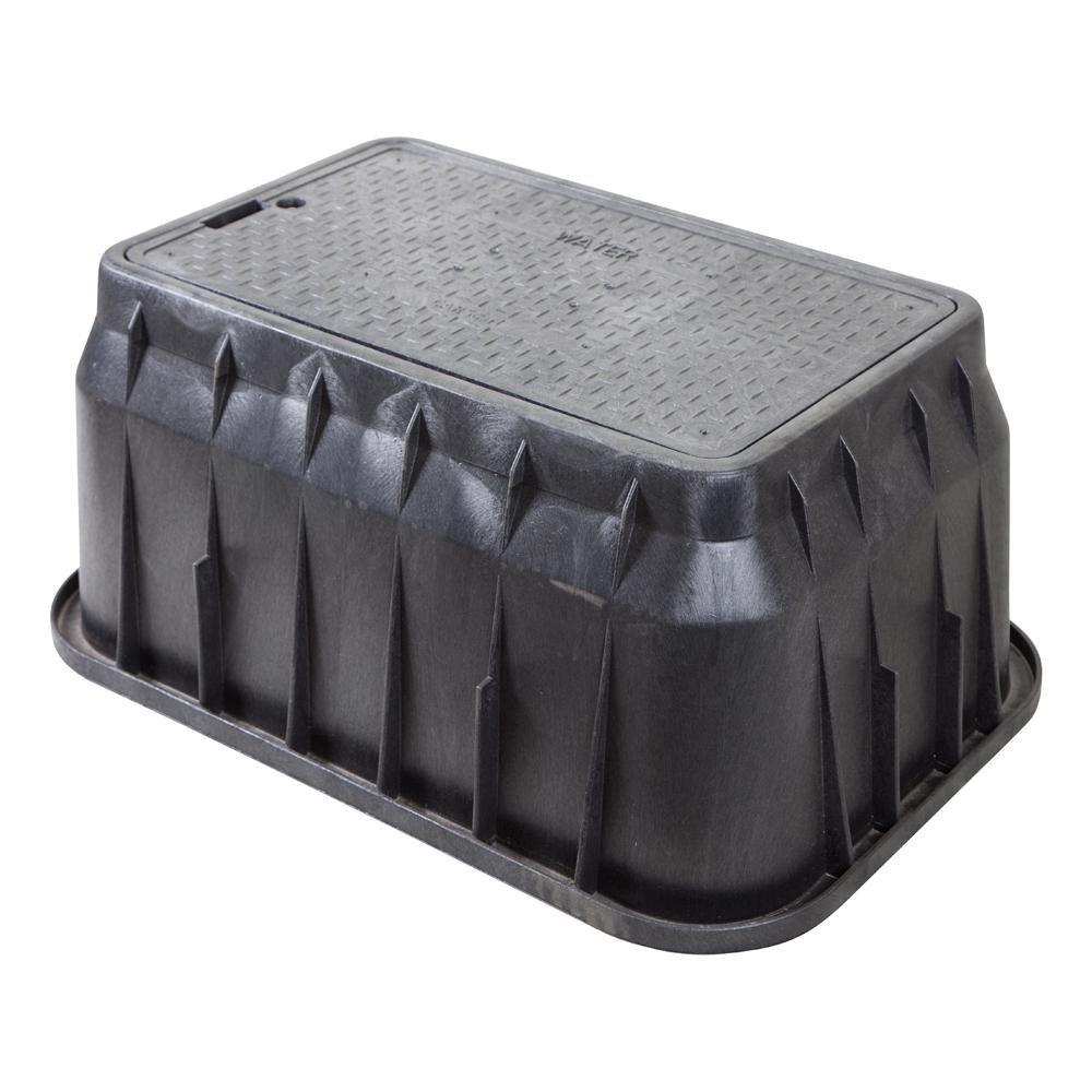 Carson Industries Black Plastic Water Box with L Bolt 