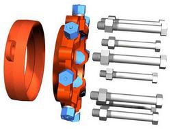 12 in. Ductile Iron Carbon Steel Pipe, HDPE Pipe and PVC Pipe Restrained Flange Adapter
