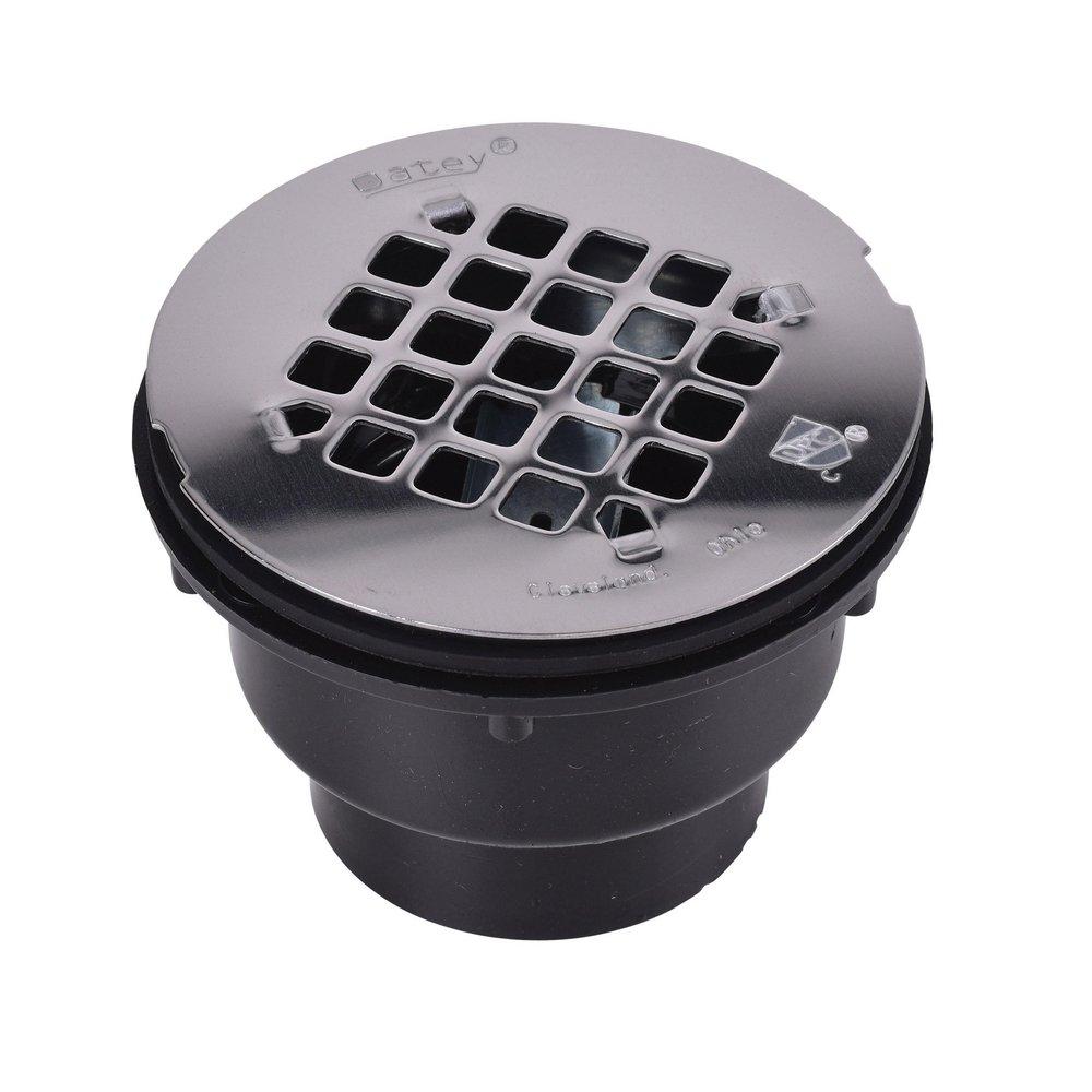 Oatey&reg; Black 2 in. Push On Black Shower Drain 