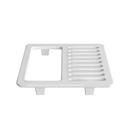 PROFLO&reg; White 9-1/2 in. Half Top Grate 