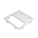 PROFLO&reg; White 9-1/2 in. Half Top Grate 