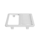 PROFLO&reg; White 9-1/2 in. Half Top Grate 