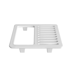 9-1/2 in. Porcelain Half Top Grate