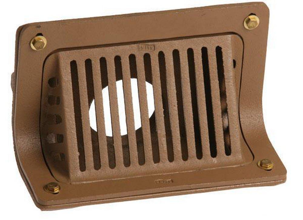 Jay R. Smith Cast Iron Threaded 90 Degree Roof Drain with Flush Grate 