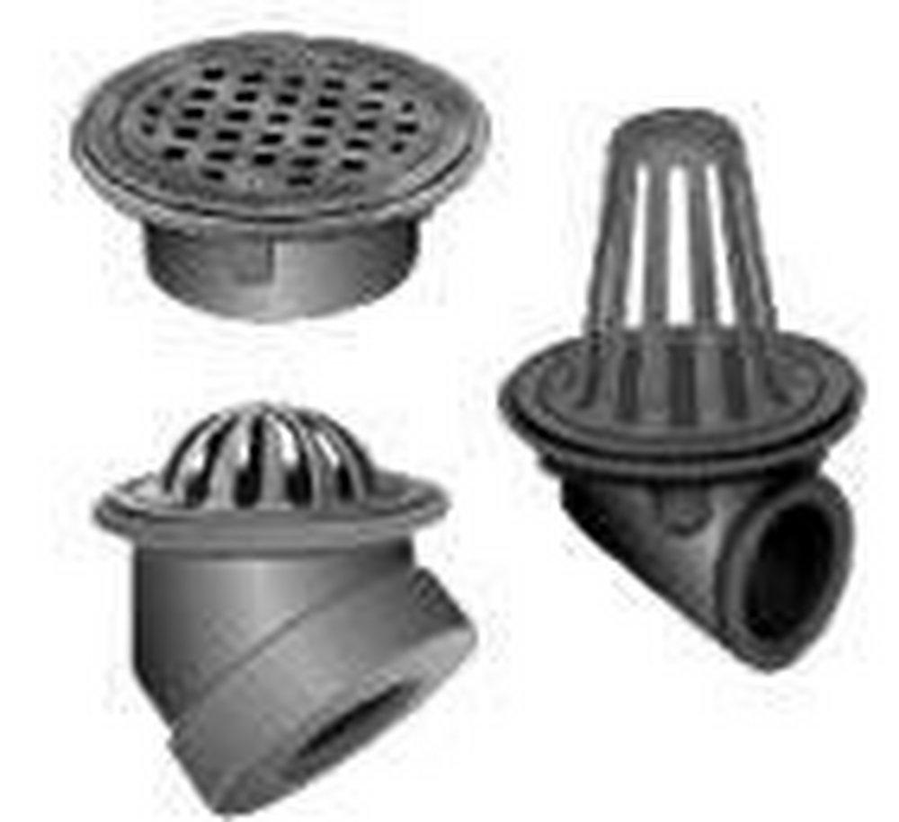 Jay R. Smith Cast Iron Threaded Roof Drain with Bronze Top 