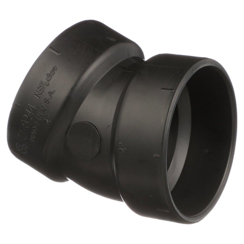 Black ABS DWV 22-1/2° Elbow 