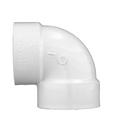 White PVC DWV 90&deg; Vent Elbow 
