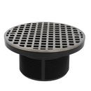 3-1/2 in. PVC Spud with 6 in. Round Nickel Bronze Strainer