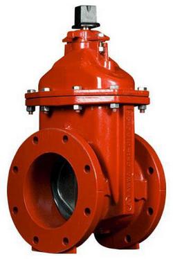 4 in. Flanged Ductile Iron Open Left Resilient Wedge Gate Valve