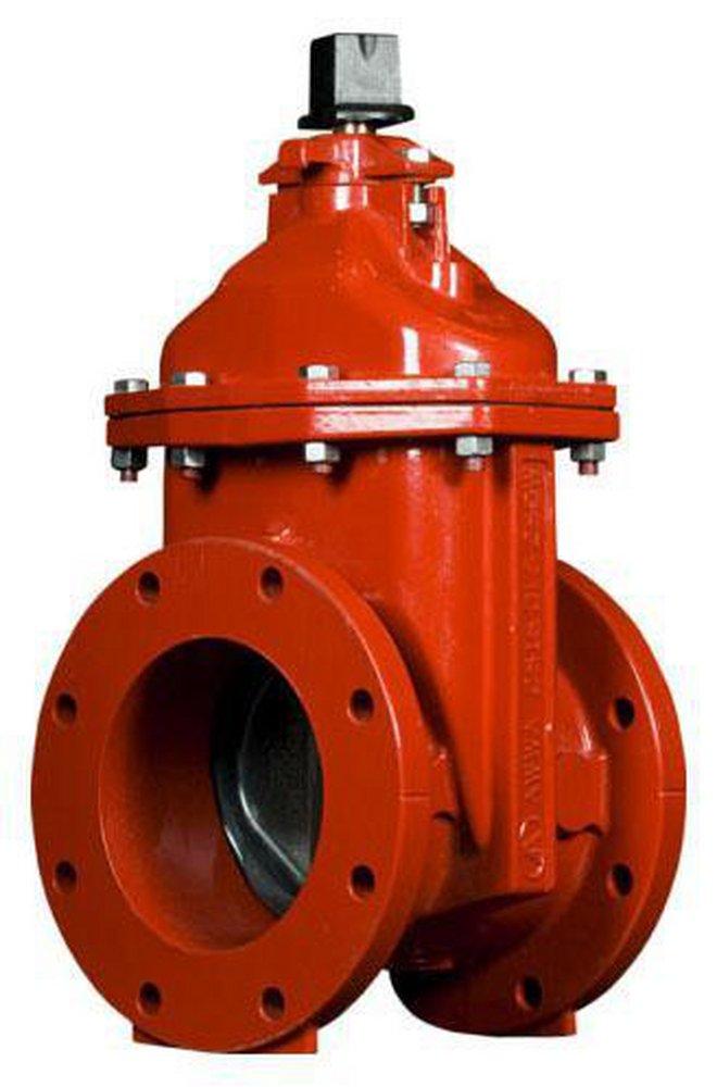 American Flow Control Flanged Ductile Iron Open Left Resilient Wedge Gate Valve 