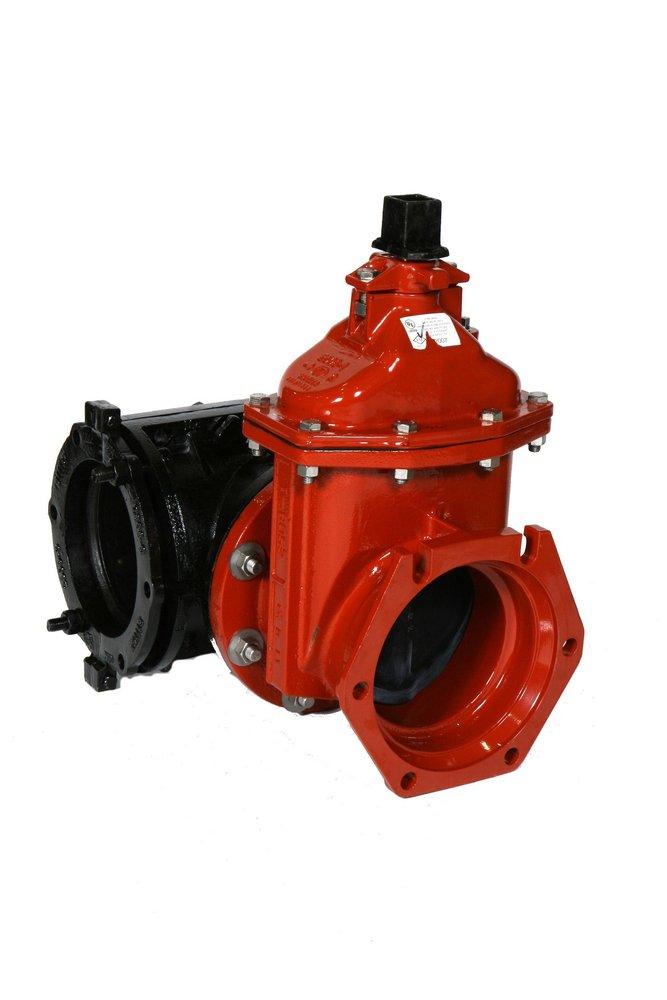 American Flow Control Flanged x Mechanical Joint Ductile Iron Flanged Waterworks Tapping Valve 