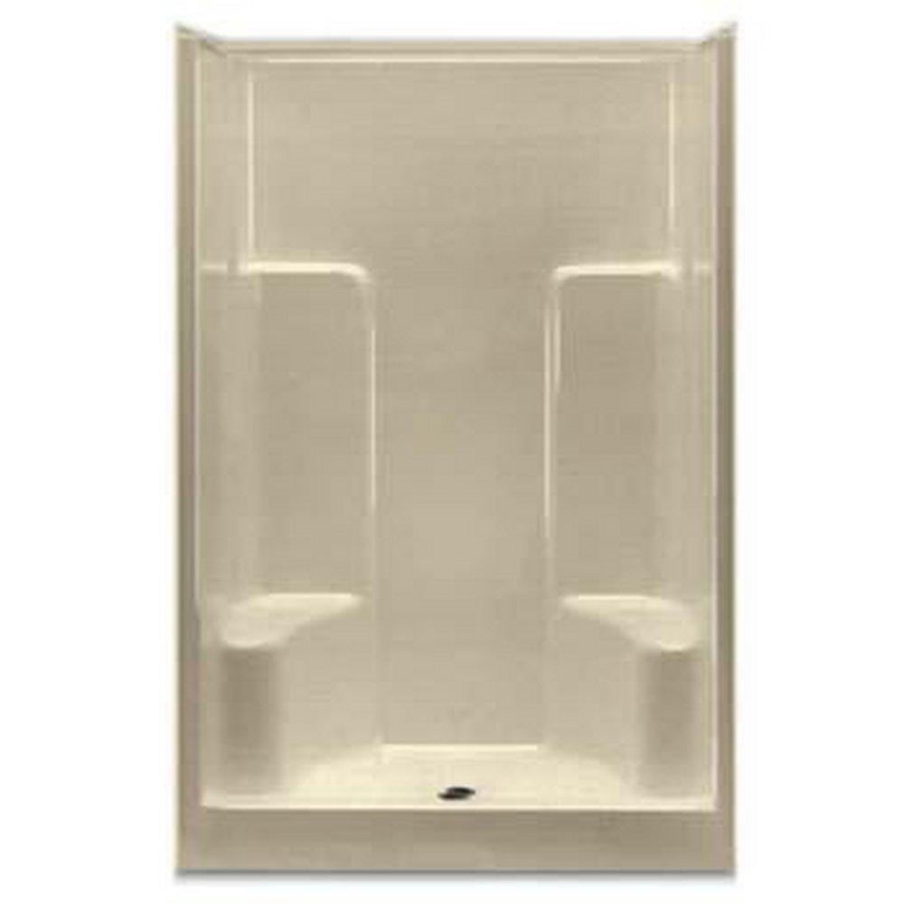 Aquarius Industries White 36-1/8 x 48 x 73 in. Alcove Shower Unit 