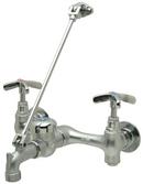 9 in. Brass Service Sink Faucet in Chrome Plated