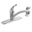 Moen Polished Chrome Single Handle Kitchen Faucet with Side Spray 