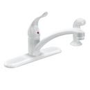 Moen Glacier Single Handle Kitchen Faucet with Side Spray 