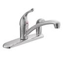 Moen Polished Chrome Single Handle Kitchen Faucet with Side Spray