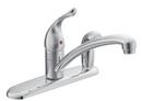 Moen Polished Chrome Single Handle Kitchen Faucet with Side Spray 