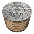 Bass and Hays Foundry 18 in. Galvanized Water Meter Box with 1 Slot Ring and Cover 