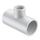 White Socket Weld x Socket Weld x FIPT 140F Schedule 40 Domestic PVC Tee in White 