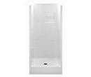 Aquatic White 37-1/4 x 36 x 74 in. Alcove Shower Unit 