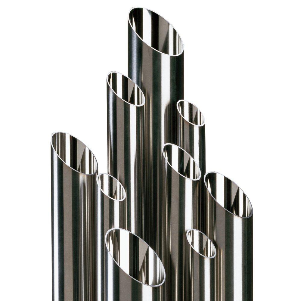 Topline Process Equipment Polished Chrome 0.065 in. x 20 ft. 16 ga 316L Stainless Steel Tubing in Polished Chrome 