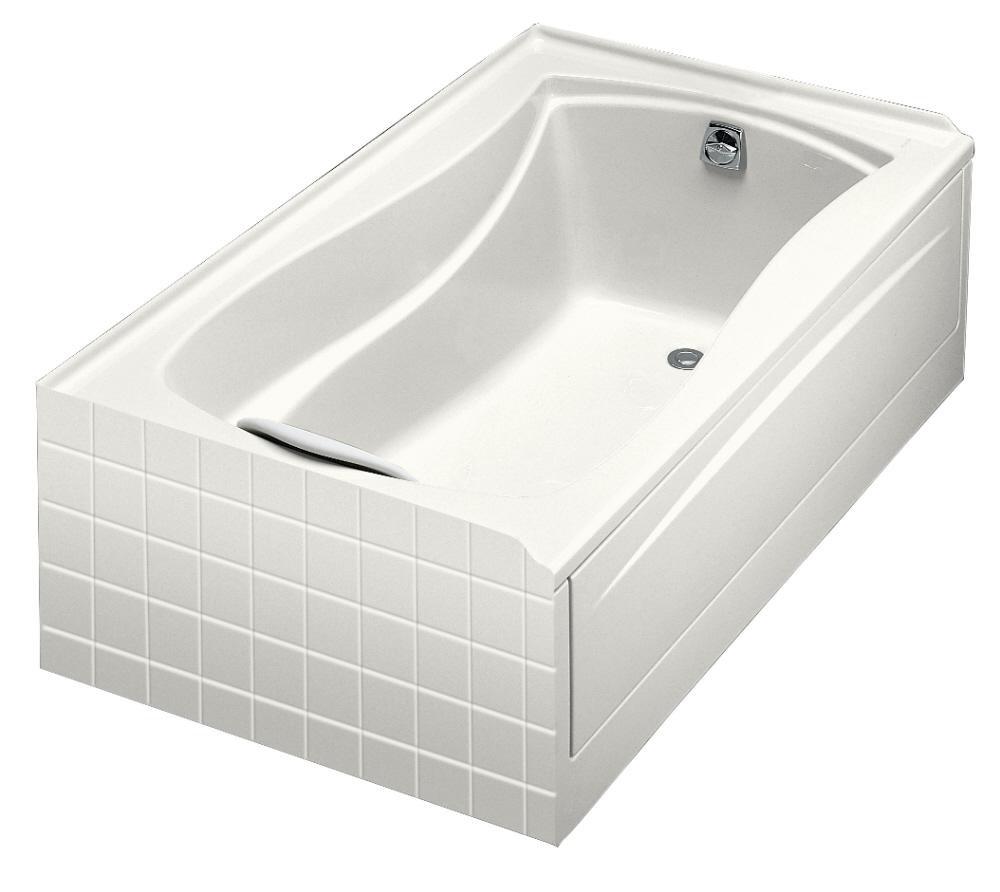 KOHLER White 60 x 36 in. Soaker Alcove Bathtub Right Drain 
