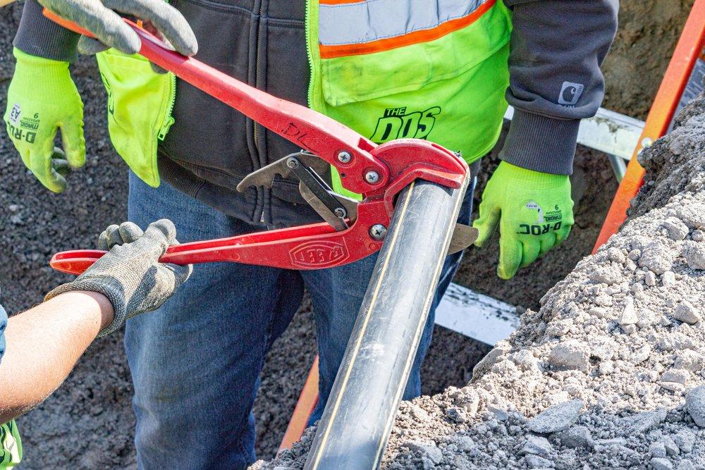 REED Red 17 in. Ratchet Shears 